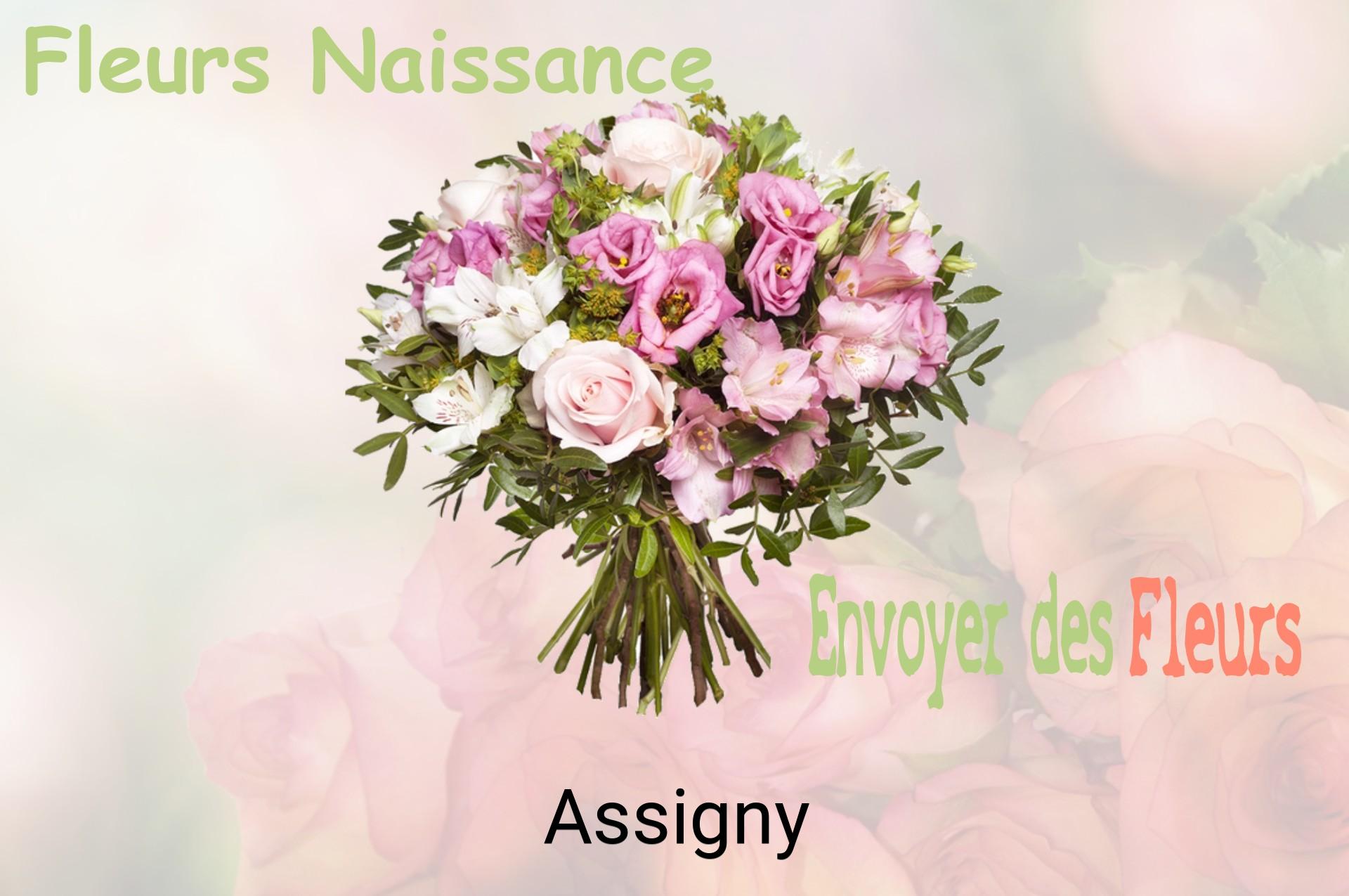 Bouquet de fleurs de naissance livré à Assigny